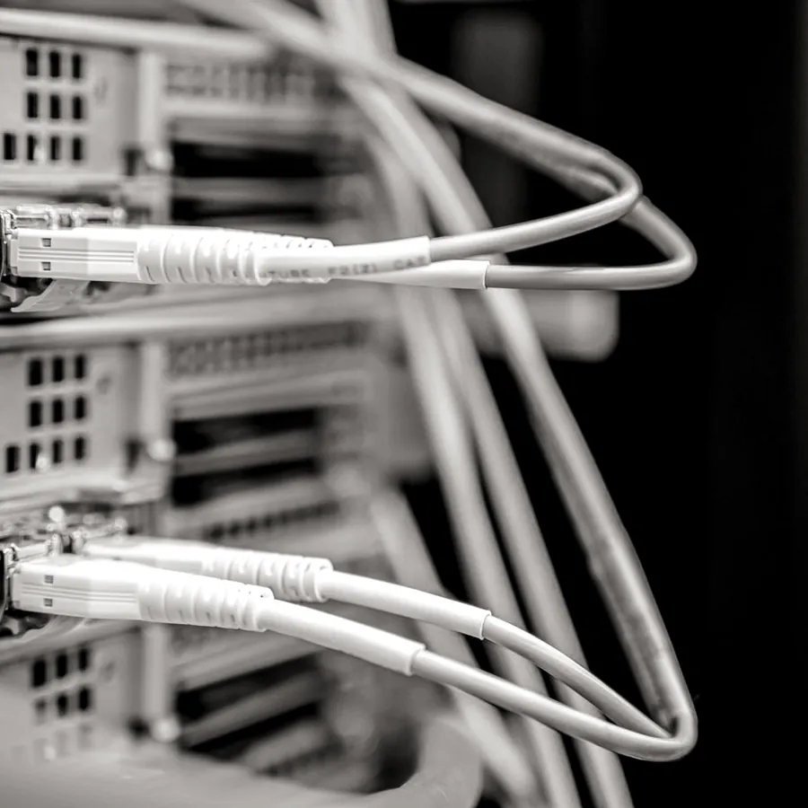 Patch cables terminated into a switch